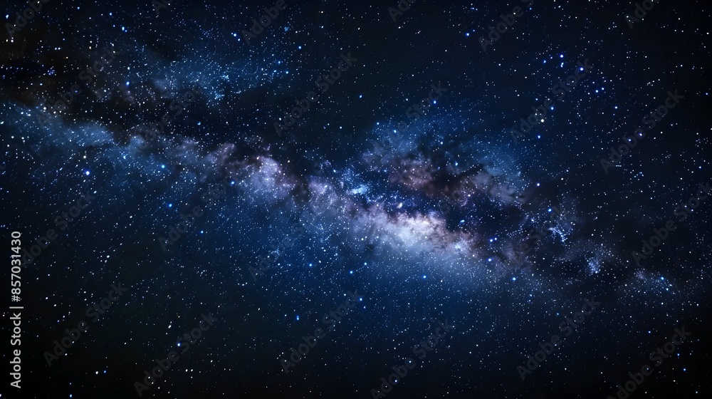 Mesmerizing Milky Way Stretching Across Starry Night Sky in Serene Landscape Mesmerizing Milky Way Stretching Across Starry Night Sky in Serene Landscape