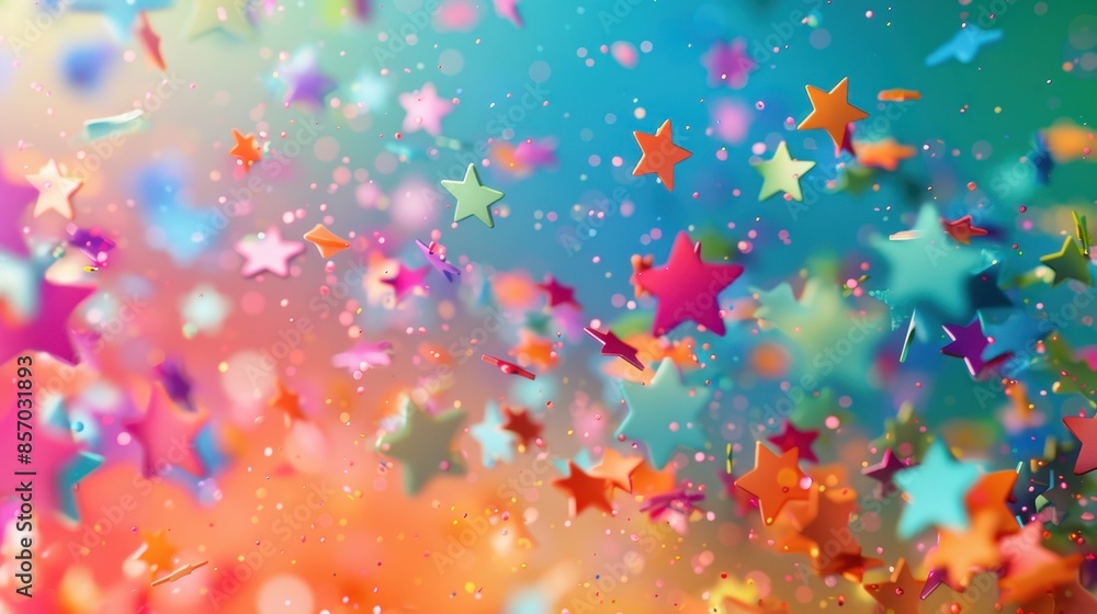 Abstract Colorful Stars Background Abstract Colorful Stars Background