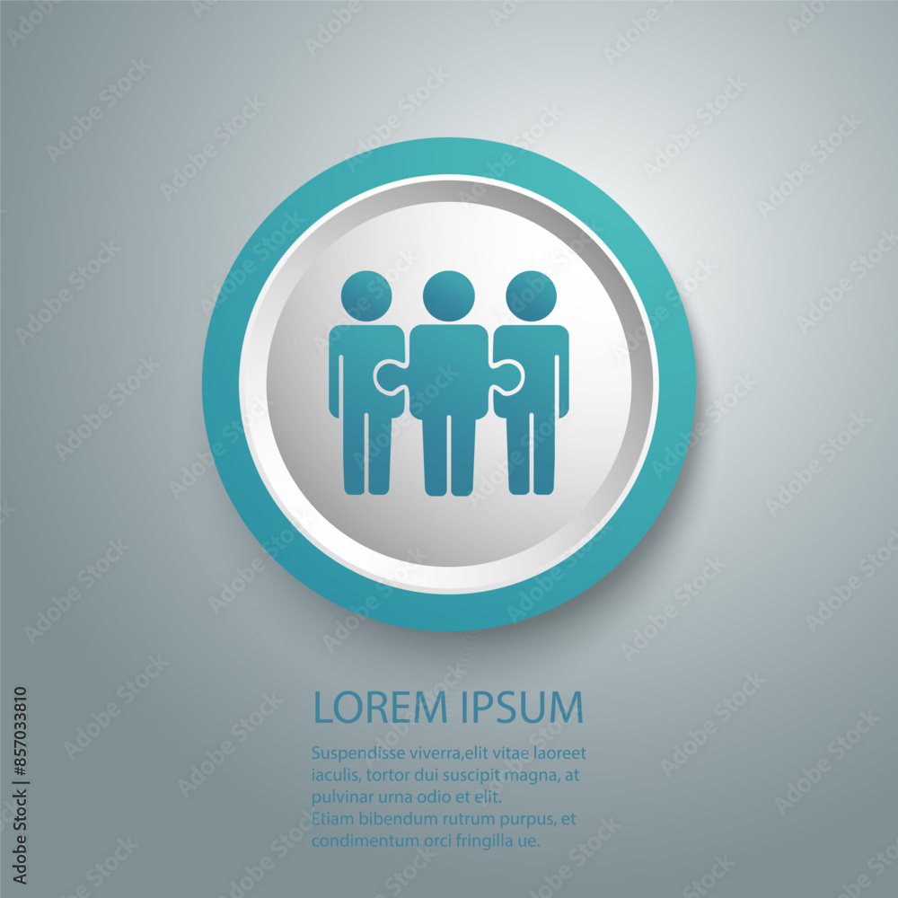 Business collaboration icon, teamwork puzzle, people team for work in office, concept partnership, editable stroke vector illustration Business collaboration icon, teamwork puzzle, people team for work in office, concept partnership, editable stroke vector illustration