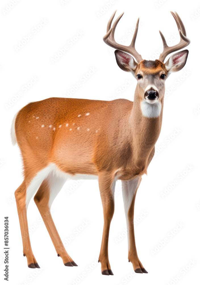 Fototapeta premium PNG White-tailed deer wildlife animal mammal.