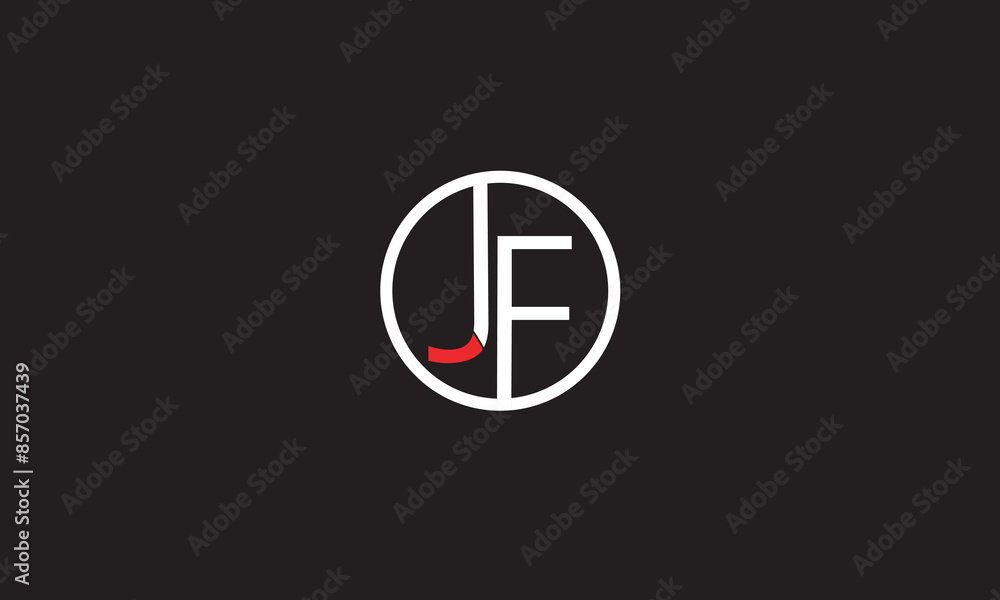 JF, FJ , J , F , Abstract Letters Logo Monogram JF, FJ , J , F , Abstract Letters Logo Monogram