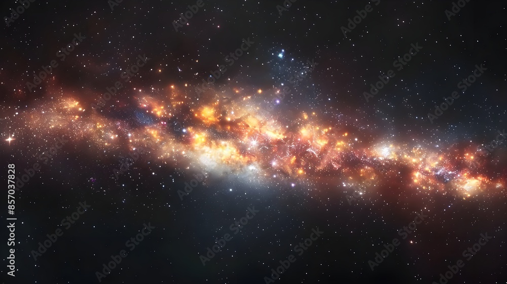 Obraz premium Milky Way in interstellar space