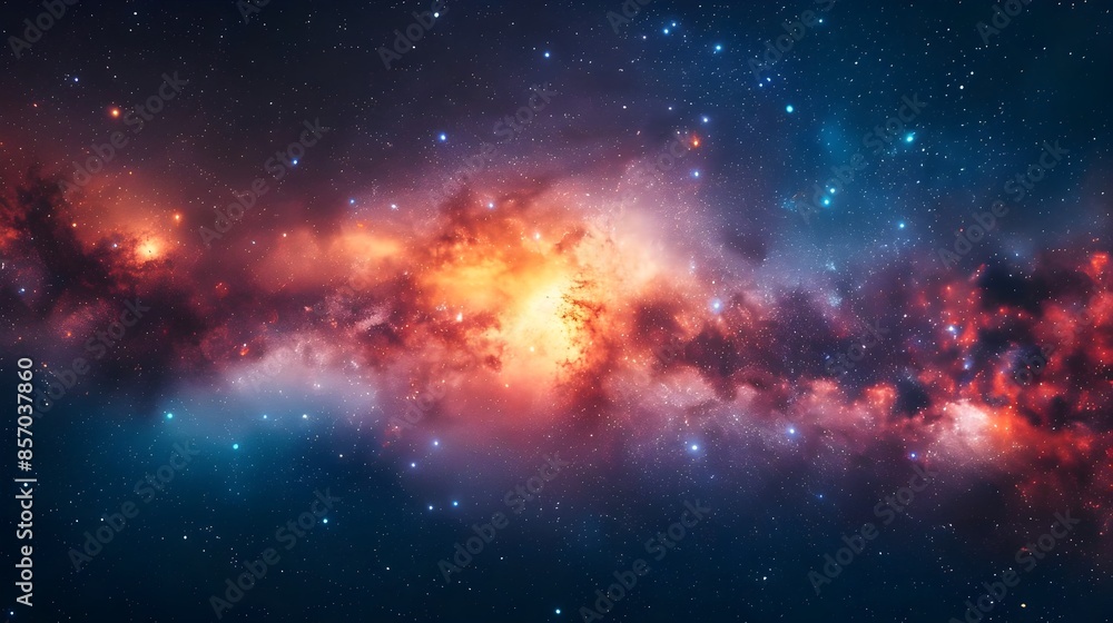 Obraz premium Milky Way in interstellar space