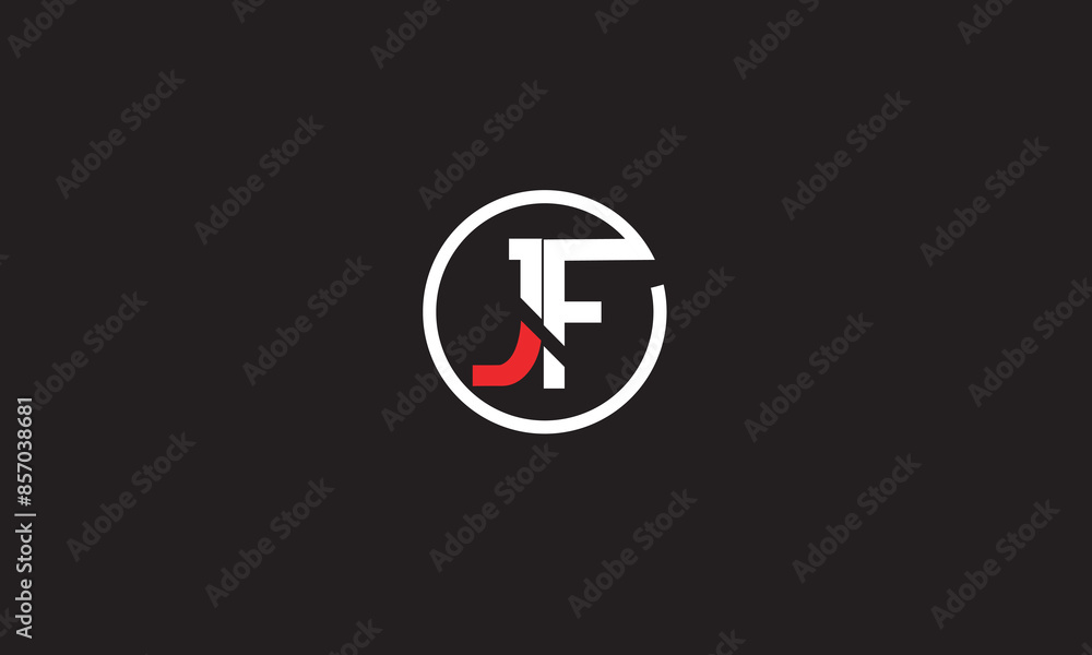 JF, FJ , J , F , Abstract Letters Logo Monogram JF, FJ , J , F , Abstract Letters Logo Monogram