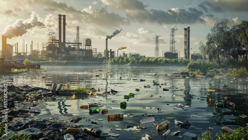 Environmental Crisis: Industrial Pollution photo