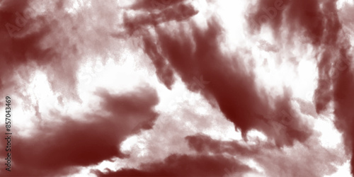 Abstract cloud overcast in the lighting in the sky evening time. Earth tone watercolor, Minimal Design for text, packaging, vector illustration. Fluffy dark clouds paint the summer sky, a dramatic.