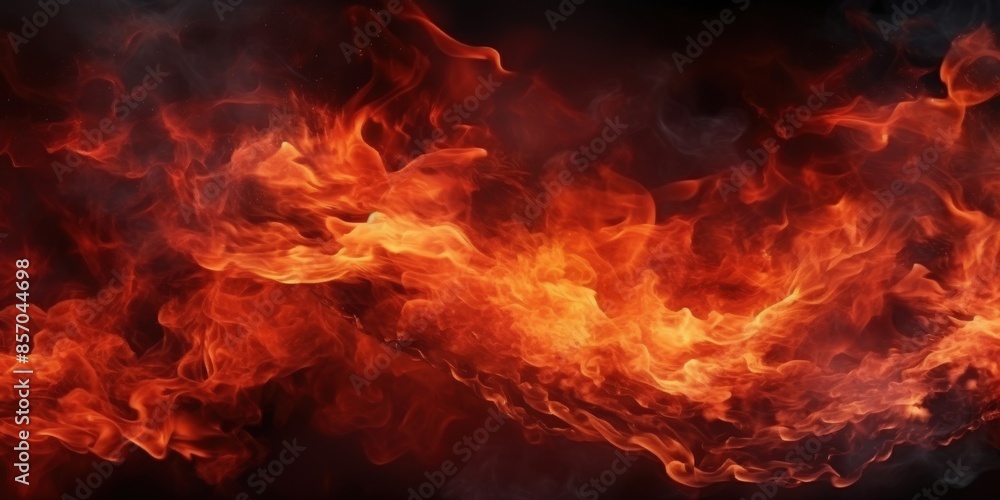 Fiery Abstract Background with Red and Orange Flames Fiery Abstract Background with Red and Orange Flames