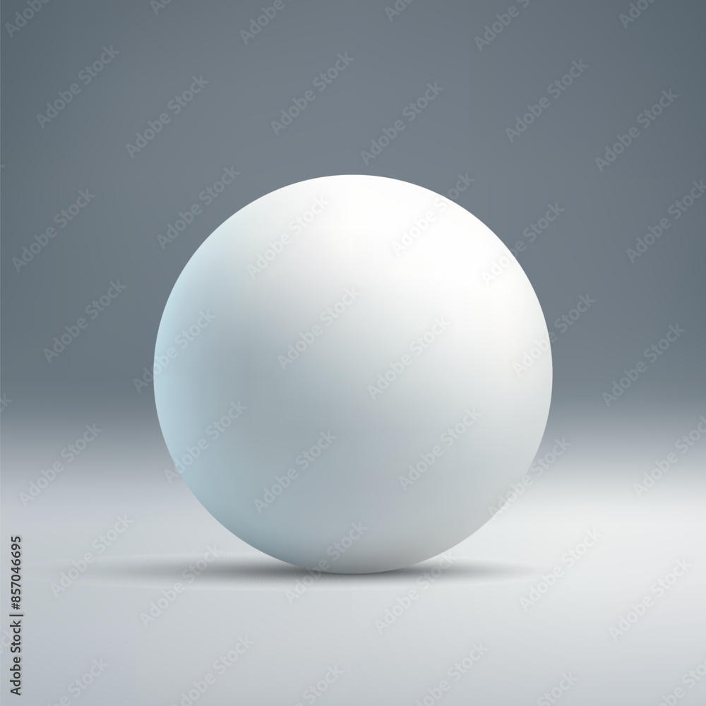 Minimalistic White Sphere on Gradient Background Minimalistic White Sphere on Gradient Background