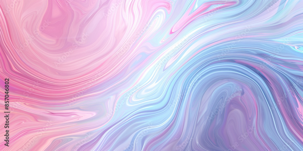 Obraz premium An abstract design of twirling pastel colors creates a mesmerizing background, ideal for wallpaper or headers