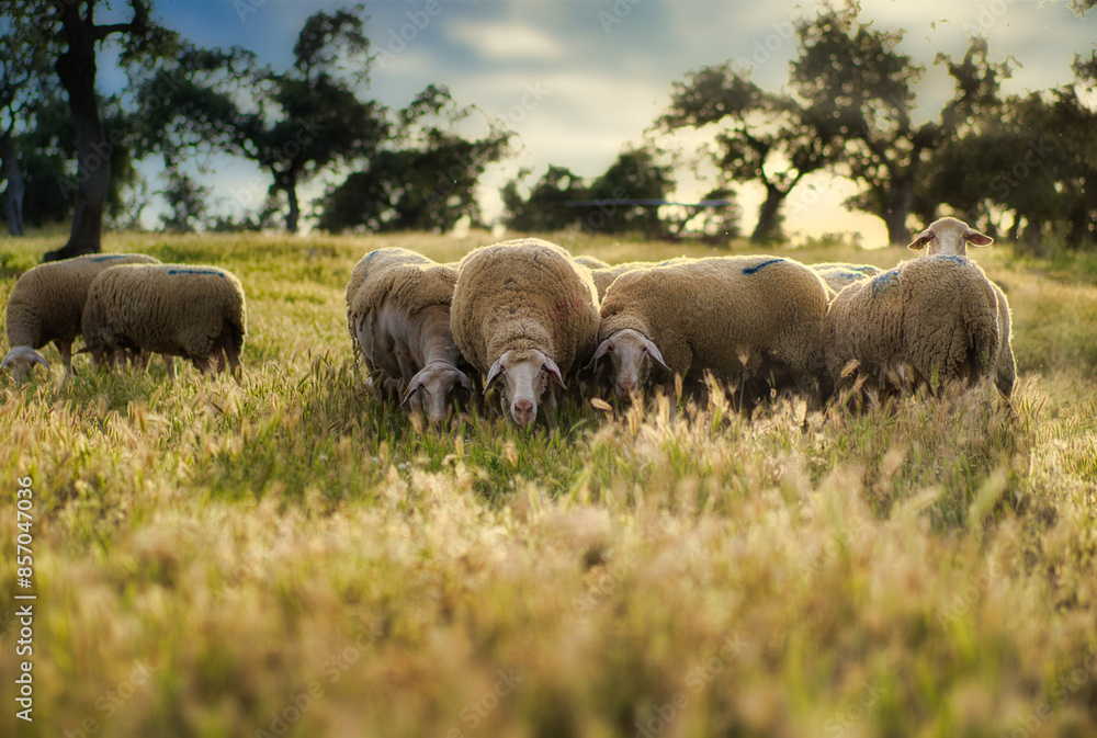 Fototapeta premium Flock of sheep
