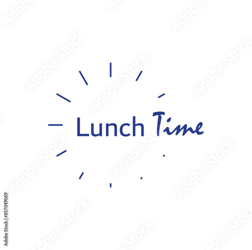 lunch time  text 