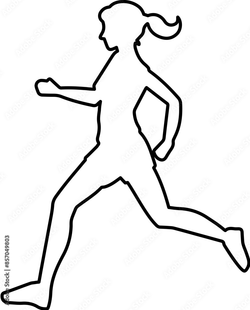 Runner silhouette athlete competition icon Runner silhouette athlete competition icon