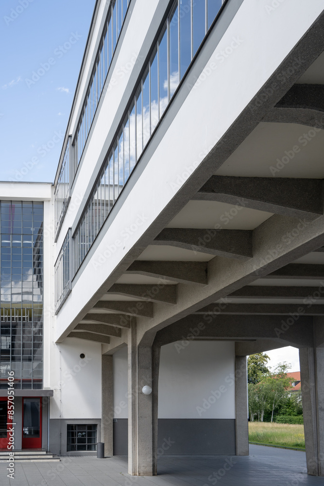 Fototapeta premium Bauhaus school , Dessau, Germany, UNESCO