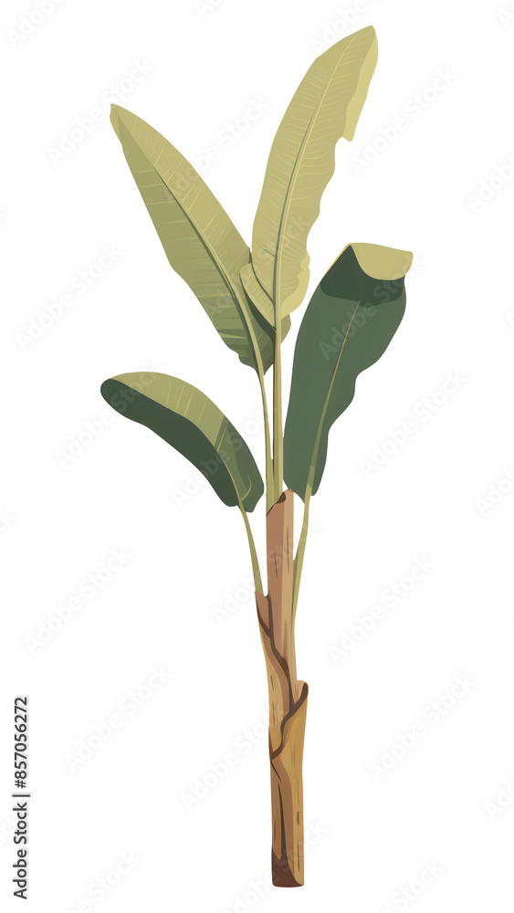 Obraz premium PNG Banana tree plant leaf nature