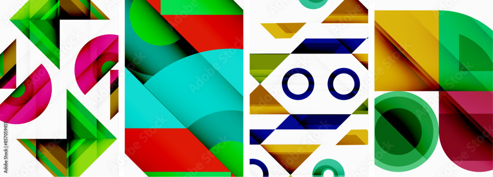 Triangle poster abstract background set for wallpaper, business card, cover, poster, banner, brochure, header, website Triangle poster abstract background set for wallpaper, business card, cover, poster, banner, brochure, header, website