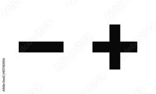plus minus icon vector symbol