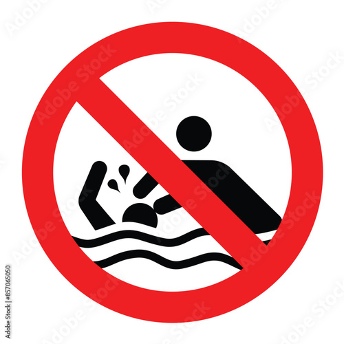 no dunking sign in the swimming pool
