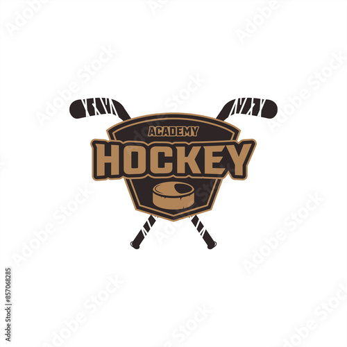 modern academy training club logo vector vintage illustration design