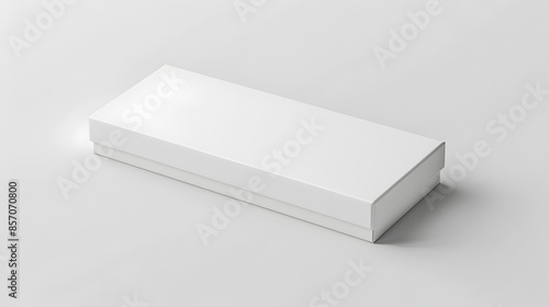 Empty White Rectangular Box Product Mockup Studio Scene © pkproject