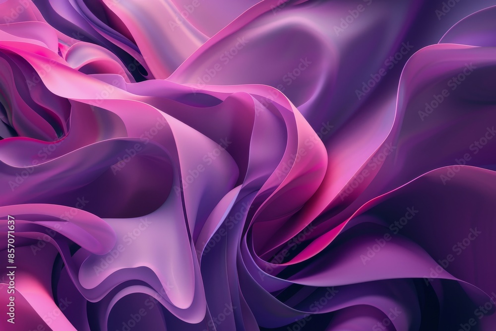 Fototapeta premium Abstract purple and pink background with fluid shapes and flowing textures