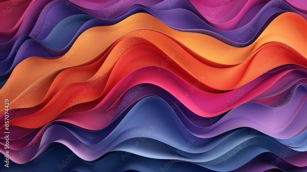 Modern Colorful Curvy Waves Background Modern Colorful Curvy Waves Background