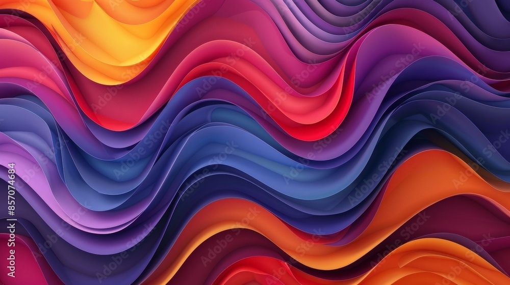 Modern Colorful Curvy Waves Background Modern Colorful Curvy Waves Background