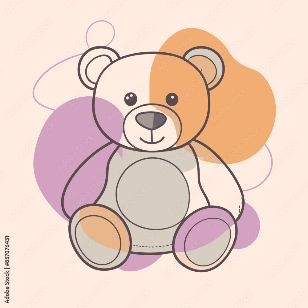 Fototapeta premium illustration of teddy bear 
