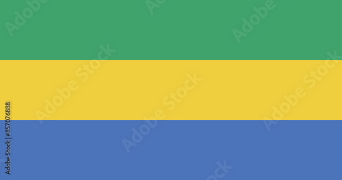 Illustration of the national flag of Gabon