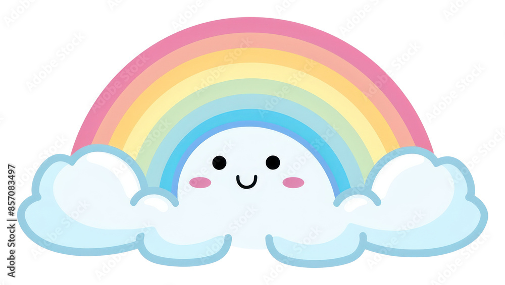 PNG Rainbow cartoon nature cute PNG Rainbow cartoon nature cute