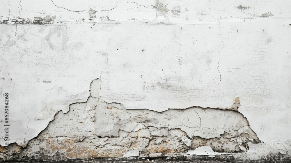 Obraz premium Vintage background white wall made of cement with space for text