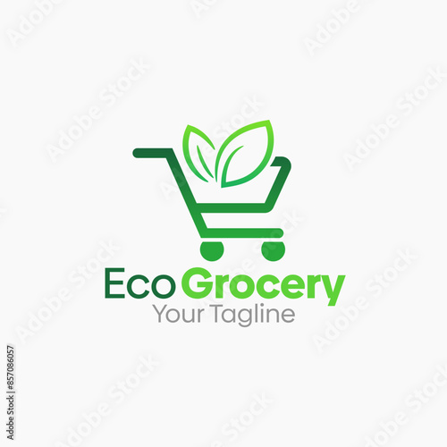 Eco Grocery Logo Vector Template Design. Good for Business, Start up, Agency, and Organization