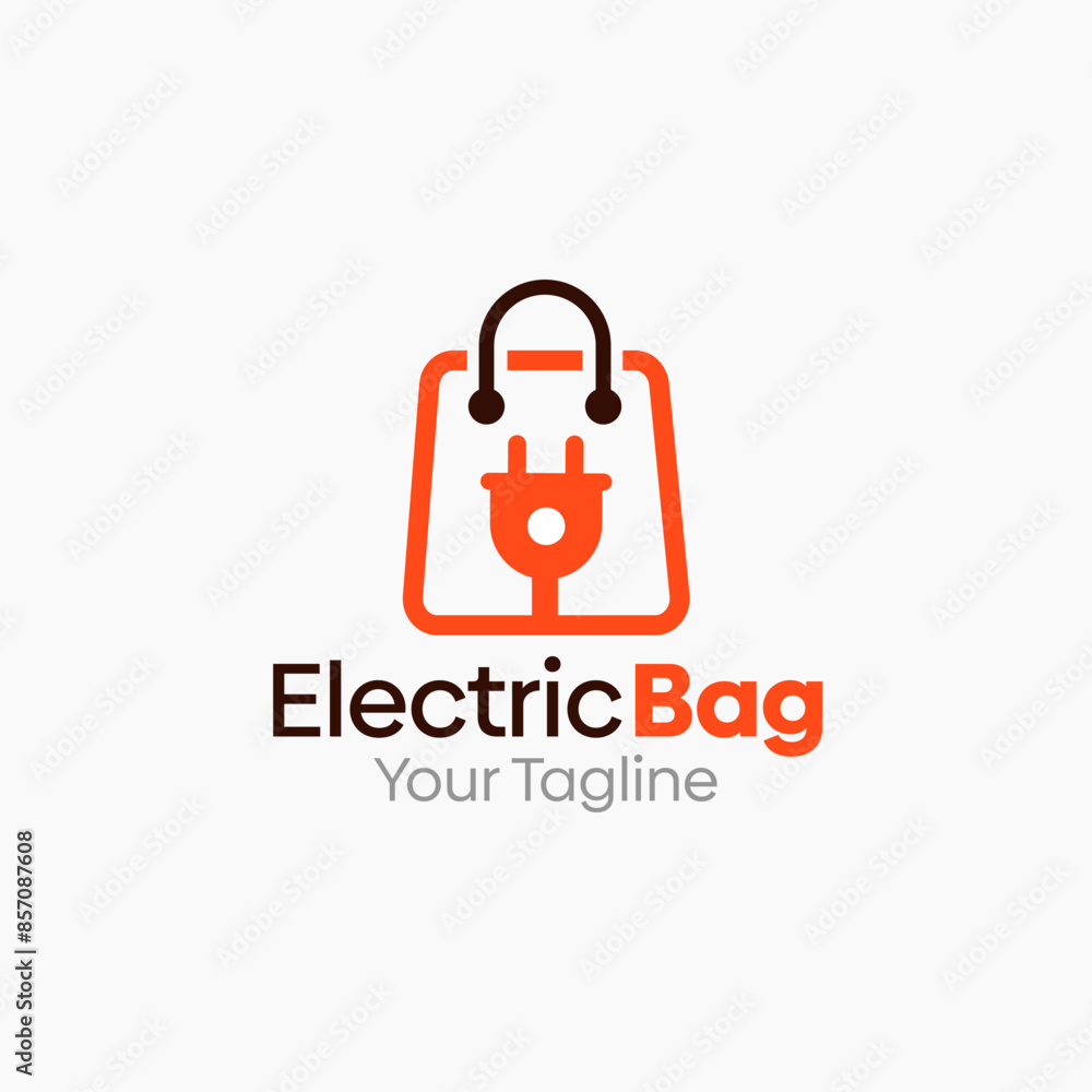 Electric Bag Logo Vector Template Design. Good for Business, Start up, Agency, and Organization Electric Bag Logo Vector Template Design. Good for Business, Start up, Agency, and Organization
