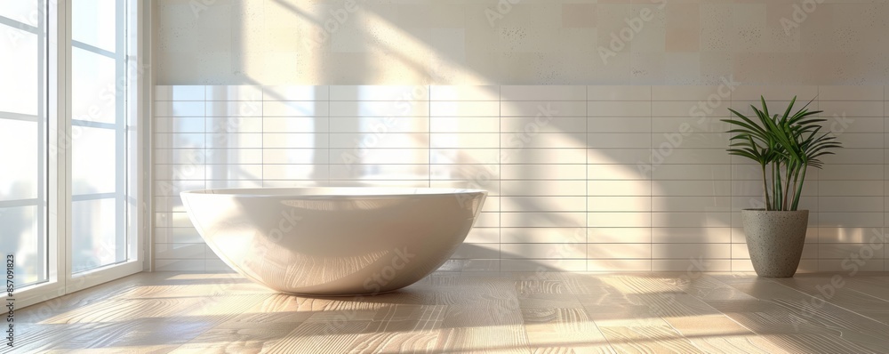 Modern bathroom with an empty soap dish Modern bathroom with an empty soap dish