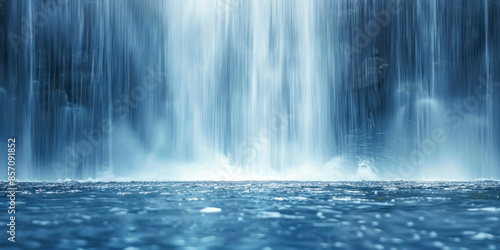 Waterfall, close-up, long exposure.