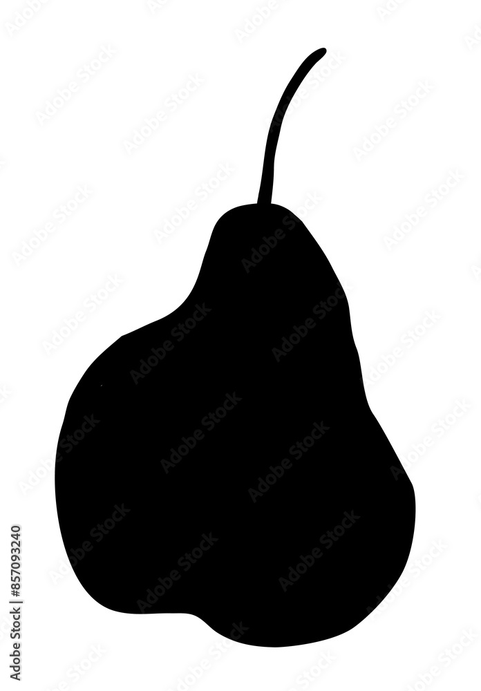 Pear drawing hand painted with ink brush. Png clipart isolated on transparent background Pear drawing hand painted with ink brush. Png clipart isolated on transparent background