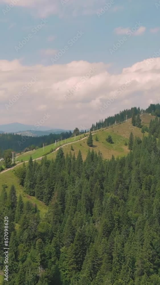 Fantastic view of mountain during summer Fantastic view of mountain during summer