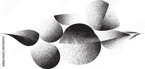 Glitch distorted grange shape . Noise grungy logo . Trendy defect error shapes . Glitched frame .Grunge textured . Distressed effect .Vector shapes