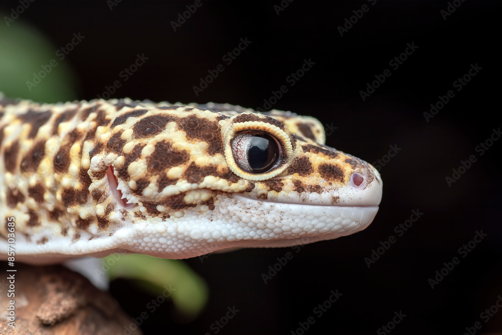 Naklejka premium Close up of a leopard gecko
