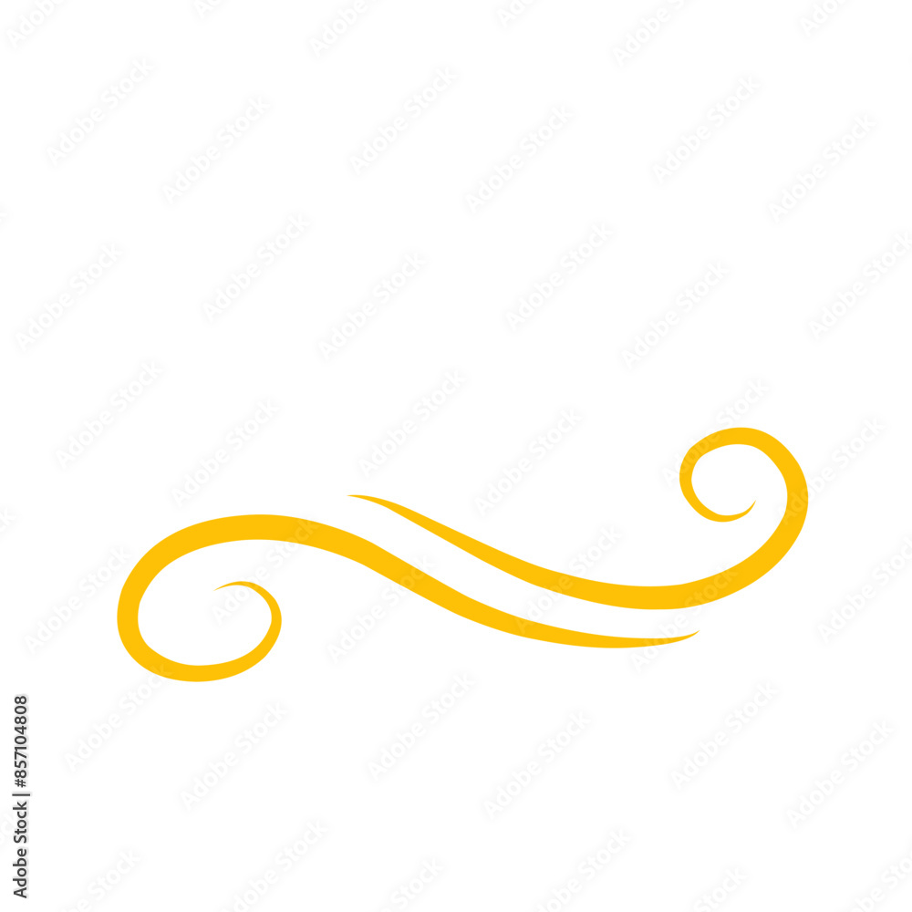 Golden Swirl Swoosh Golden Swirl Swoosh