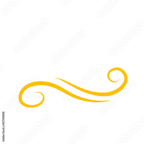 Golden Swirl Swoosh