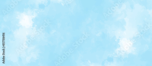 Blue sky with cloud .Beautiful blue sky with white clouds .bright cloud cover in the sun calm clear winter air background .gradient light white background.	