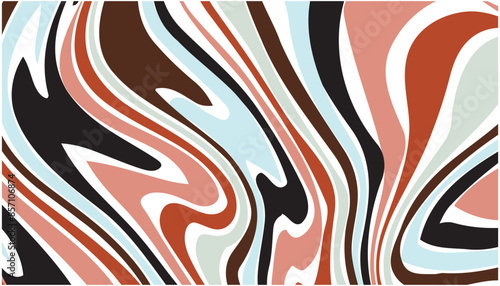 Vector geometric waves lines pattern. Abstract illustration wavy marbling background multicolor wallpaper graphic design.