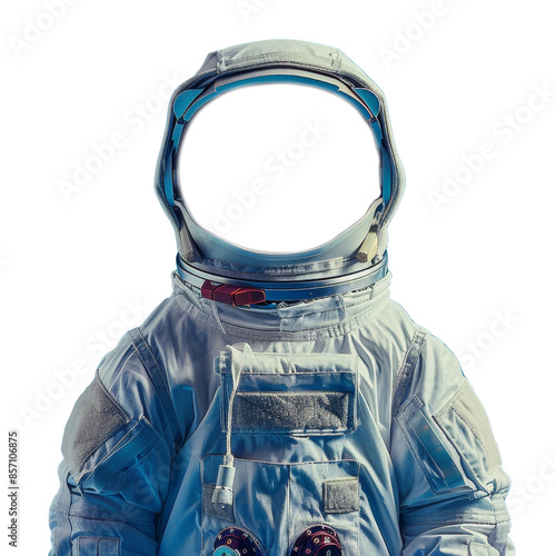 Astronaut suit costume for kids on transparent background clipart