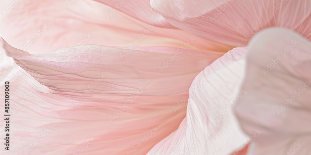 Fototapeta premium Delicate Pink Flower Petal Close Up Soft and Abstract Nature