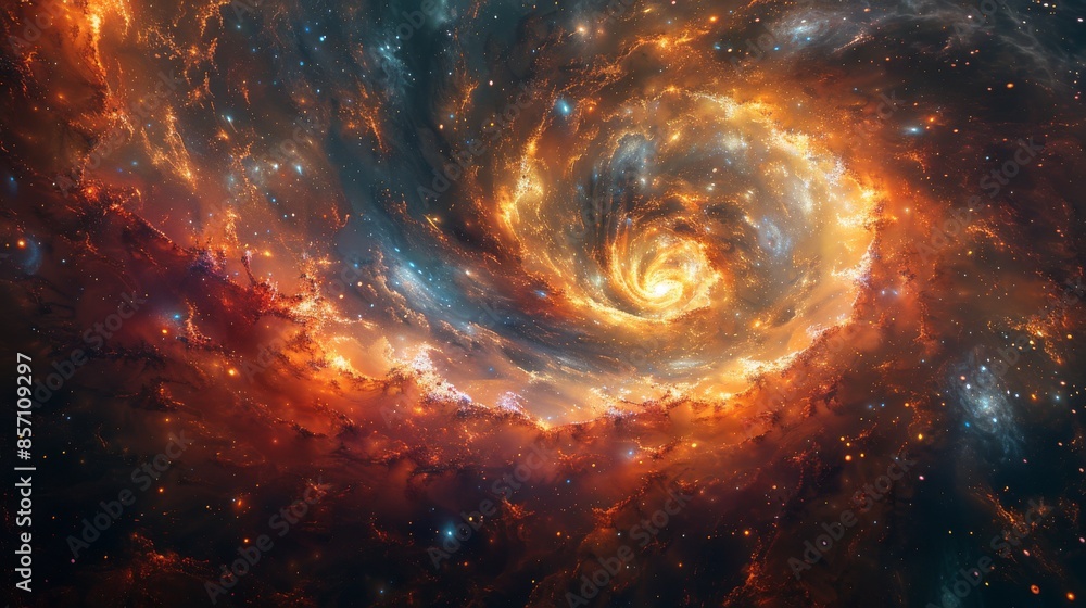 Cosmic Vortex: A Swirling Nebula Cosmic Vortex: A Swirling Nebula