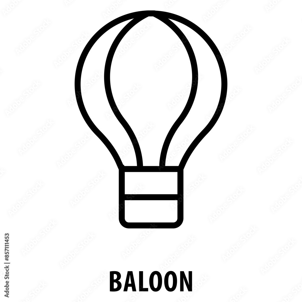 Baloon Icon simple and easy to edit for your design elements Baloon Icon simple and easy to edit for your design elements
