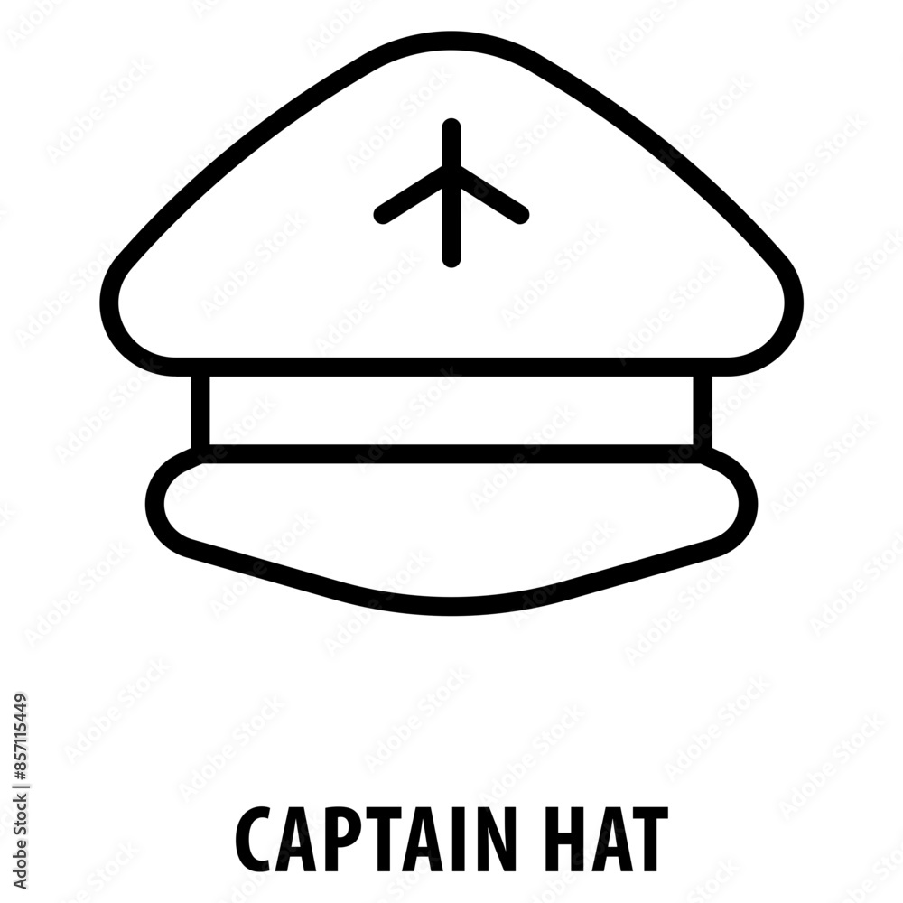 captain hat Icon simple and easy to edit for your design elements captain hat Icon simple and easy to edit for your design elements