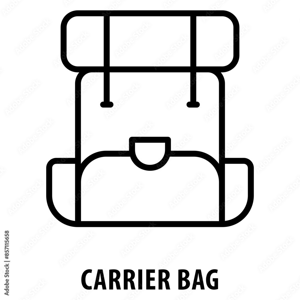 Carrier Bag Icon simple and easy to edit for your design elements Carrier Bag Icon simple and easy to edit for your design elements