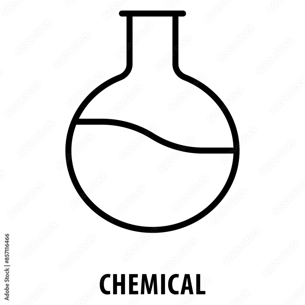 Chemical Icon simple and easy to edit for your design elements Chemical Icon simple and easy to edit for your design elements