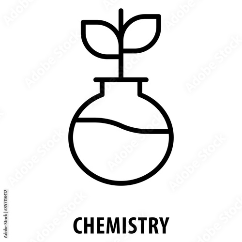 Chemistry Icon simple and easy to edit for your design elements